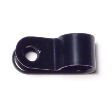Midwest Fastener Cable Clip, Nylon, Black, 3/8 in L, 25 PK 64223